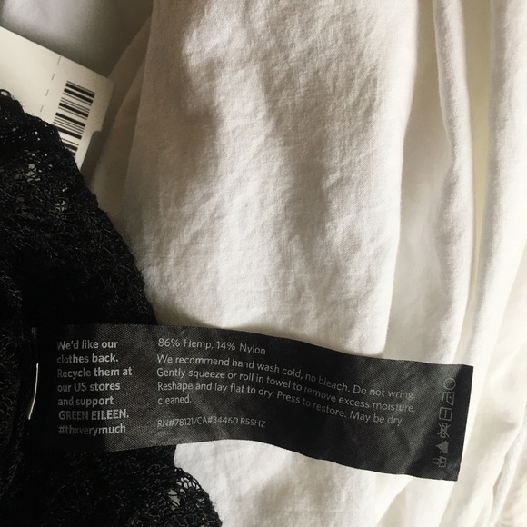 Eileen Fisher Black Midi Tank Slip Dress Overlay - Picture 7 of 8